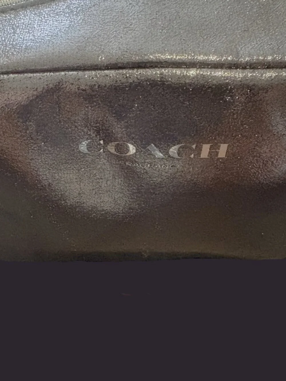 COACH Metallic Fragrance cosmetic bag NWOT